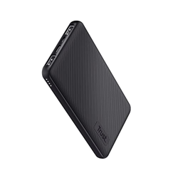 Trust Mobile Primo Batería Externa Carga Rapida 10000mAh, Power Bank Compacto Sostenible USB-C 3 A, 46 Horas Extra, 3 Entradas, Cargador iPhone, iPad, características