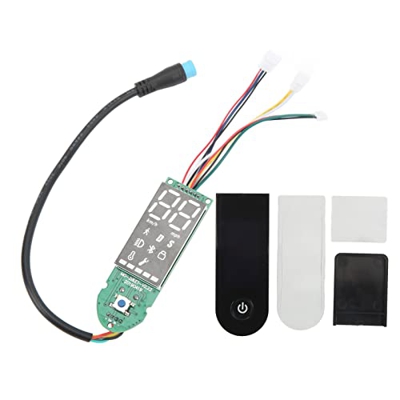 Juego de Salpicadero para Patinete Eléctrico, Reemplazo de Salpicadero Impermeable Digital de Metal con Cubierta para Xiaomi M365 PRO2