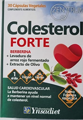 Zentrum90 Colesterol Forte - 30 Capsulas - Arroz Rojo - Extracto Olivo - NATURA SENSES