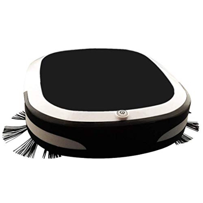 Robot Aspirador, Recargable Eléctrico Inalámbrico Robot De Barrido Limpiador Automático Robot Aspirador Limpieza del Hogar Fregona El Piso,Rojo (Color