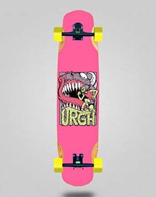 Urgh Skate Skateboard Longboard Complete Mix Bamboo 38x8.45 Monster Pink