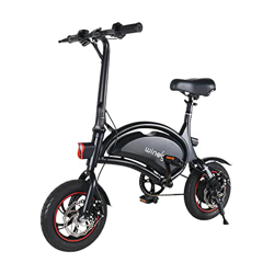 Windgoo B3 Bicicleta eléctrica de largo alcance, Batería duradera de 36 V, Freno mecánico de disco, Bicicleta eléctrica con asiento, Motor de potencia características