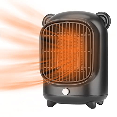 Calefactor Baño Ceramico Bajo Consumo, Calefactor Electrico Silencioso, Pequeño 500w Ventilador Calefactor Torre Mini Estufa Calefactora Radiador Cale
