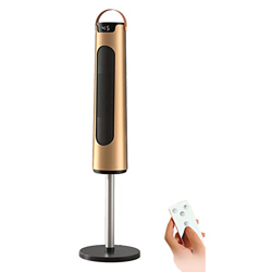 DFANCE PTC Calefactor Cerámico Bajo Consumo,alefactor Torre Oscilante 2000W con Mando a Distancia 3 Modos de Viento Temporizador y 60° Oscilación,Prot características