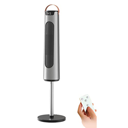 DFANCE PTC Calefactor Cerámico Bajo Consumo,alefactor Torre Oscilante 2000W con Mando a Distancia 3 Modos de Viento Temporizador y 60° Oscilación,Prot características