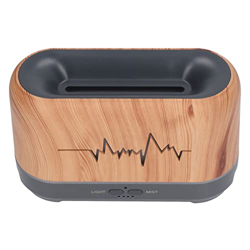 Yctze Humidificador, Humidificador de Aroma de Llama de 200 Ml Difusor de Aromaterapia de Aceite Esencial Hueco con Luz de Llama para Oficina en Casa( características
