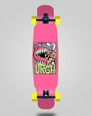 Urgh Skate Skateboard Longboard Complete Mix Bamboo 46x9 Monster Pink
