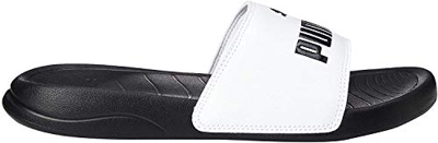 PUMA Popcat 20 Jr, Zapatos de Playa y Piscina Unisex Adulto, Multicolor White Black, 39 EU