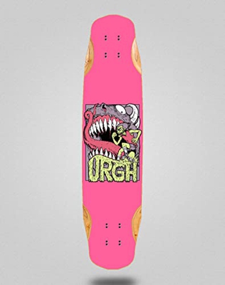 Urgh Skate Skateboard Longboard Deck Mix Bamboo 38x8.45 Monster Pink