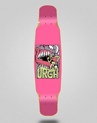 Urgh Skate Skateboard Longboard Deck Mix Bamboo 46x9 Monster Pink