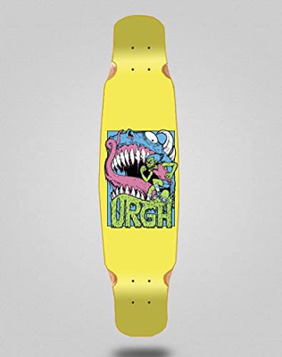 Urgh Skate Skateboard Longboard Deck Mix Bamboo 46x9 Monster Yellow