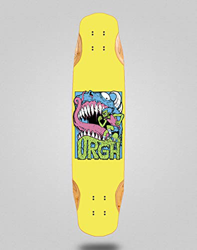 Urgh Skate Skateboard Longboard Deck Mix Bamboo 38x8.45 Monster Yellow características