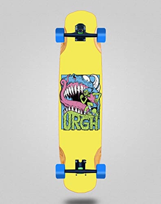 Urgh Skate Skateboard Longboard Complete Mix Bamboo 38x8.45 Monster Yellow