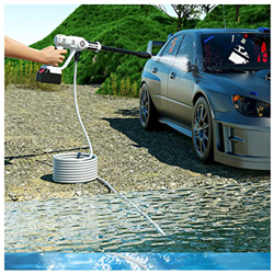 Auoesiwi Lavadora a Presión Inalámbrica Portátil Generador Espuma Batería Litio para Coche,Jardín,Patio,Ventana(Color:Blanco) precio