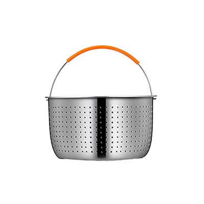 Cesta coladora portátil Cesta de freír Filtro de cocina Papas fritas Tamiz de freír Herramientas de cocina Filtro de aceite Cesta de blanqueo (S) ()