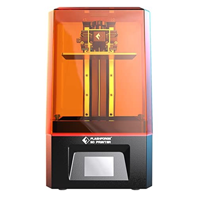 FLASHFORGE Impresora 3D resina Foto 8.9 pulgada, 4K 3840 x 2400 píxeles, pantalla LCD monocromática, doble eje Z con pantalla táctil de 3.5“, Mini 3D 