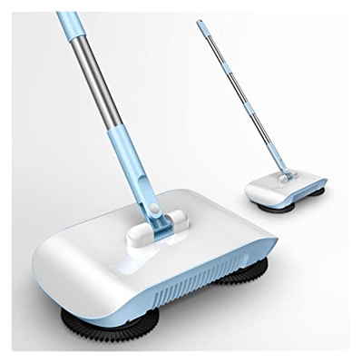 Steam Mop Smart Broom Robot Aspirador Floor Home Kitchen Sweeper Mop Barredora Manejar Fregona doméstica Limpiador robótico (Color : Blue Within 6 Pad