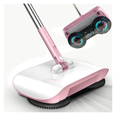 Escoba Robot Aspirador Piso Hogar Cocina Barredora Fregona Máquina barredora Alfombra doméstica Limpiador para el hogar (Color : Pink Within 3 Pads) (