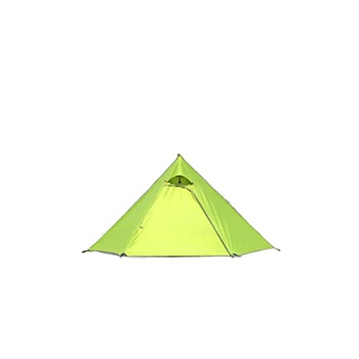 Carpa Hexágono Carpa Ultra Ligero Doble Capa Exterior Camping Tienda 4 Estaciones Senderismo Mochila Carpa Carpa al aire libre (Color: Verde Set)