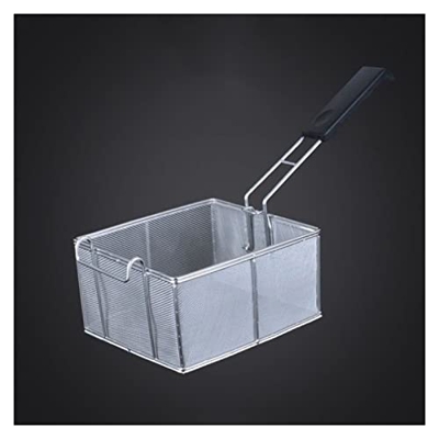 Cesta coladora para patatas fritas Mini cesta para freír de acero inoxidable Filtro de residuos de aceite para freír Filtro de alimentos Cesta para bl