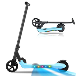 HST Patinete Eléctrico para Niños 4 a 12 Años, Motor 200W Scooter Kickscooter Plegable hasta 6 km/h, 7" Ruedas Azul precio