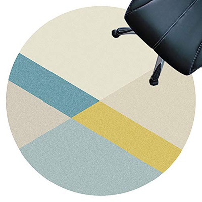 Alfombrilla for debajo de la silla Alfombrilla redonda for silla, protector de piso for escritorios, oficina y hogar, silencioso, resistente al desgas