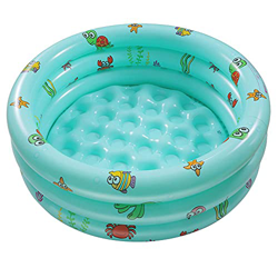 Paddling Pool, Paddling Pool for Kids 3-Ring Inflatable Paddling Pool Summer Blow Up Bathtubs Small Baby Swimming Paddling Pool, for Play Indoors& Out en oferta
