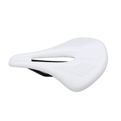 Asiento De Bicicleta Hueco Cojín De Sillín De Bicicleta De 155 Mm De Ancho, Cojín De Asiento De Bicicleta Sillín De Carbono De Cuero Bicicleta De Carr en oferta