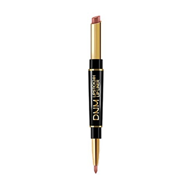 Labios + Perfilador de Labios Durable Pen Lipstick en el Matte 2 Velvet 1 Lipstick con Lip Durable Head Waterproof Lipstick Lápiz Long Nude Regalo par
