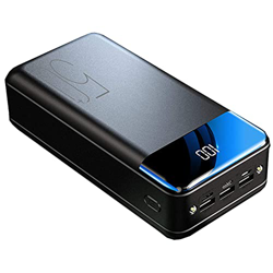 Giural Batería Externa 50000mAh, Power Bank USB C con 2.1A Cargador Portátil Carga Rápida con Pantalla LCD y Linterna LED y 3 Outputs Bateria Portatil en oferta
