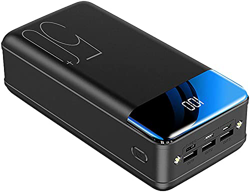 Giural Cargador Portatil con Entradas Batería Externa 50000Mah Power Bank Tipo C & Mirco USB & iOS, Carga Rápida con 3 Salidas USB para Actividades Al características