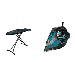 Cecotec Tabla de Planchar StrongBoard 400 Borneo. Funda Resistente 100% algodón + Plancha Ropa de Vapor Fast&Furious 5055 Pro. 3100 W, Suela de Cerámi en oferta