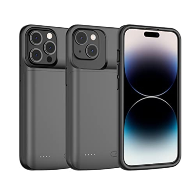 JCK Funda de bateria para iPhone 14 Max/14 Pro Max/13 Pro Max/12 Pro MAX, 6.7”, Estuche de Carga portátil Delgado Mejorado de 7000 mAh Estuche de bate