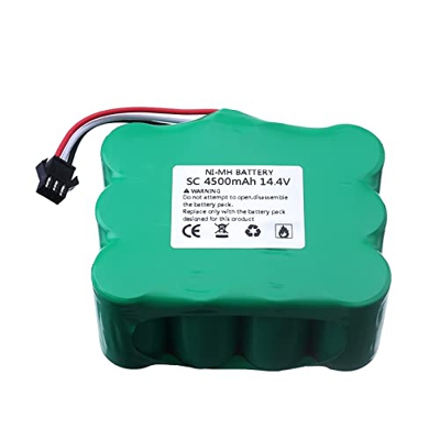 BOLKA Piezas de aspiradora Paquete de batería Ni-MH SC de 14,4 V, 3500MAH, 4500mah, Robot Aspirador de Barrido Compatible con KV8 XR510 XR210A XR210B 