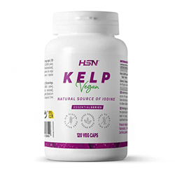 Kelp 500 MG - 325 MGC de Yodo - de HSN | 120 Cápsulas Vegetales procedente del Alga Ascophyllum nodosum - Fuente Natural Iodo | No-GMO, Vegano, Sin Gl precio