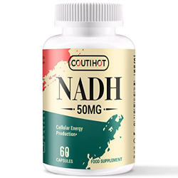 NADH 50mg, cápsulas de NADH más 200mg de CoQ10, apoyo a la energía, la fatiga y el NAD+ (1 Pack) precio
