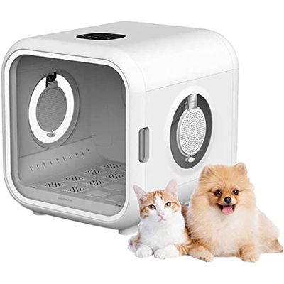 GERPFMZ Caja De Secado para Mascotas, Secador De Pelo AutomáTico para Mascotas De Gran Capacidad, Caja De Secado Inteligente para Mascotas De Cabina D