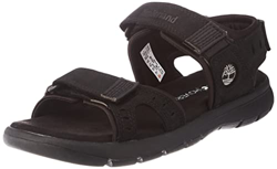 Timberland Governor's Island 3 Strap Sandal, Sandalias Hombre, Negro (Black Nubuck), 40 EU características