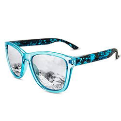 KANASTAL Gafas de Sol Hombre Espejo Plata Mujer Polarizadas Cuadradas Clásicas Vintage Protección UV para Conducir Pesca Golf al Aire Libre Viajes Men características