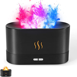 Difusor De Aroma De Aire Humidificador, Difusor De Aceite Esencial Silencioso De 7 Colores De Llama para El Hogar, La Oficina, El Yoga con Protección  precio