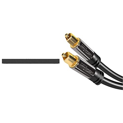 Barra de Sonido LG SP2 de 100W de Potencia 2.1 Canales, HDMI ARC & KabelDirekt 1m Cable Óptico TOSLINK Audio, Stereo Dolby Digital Normal, Negro, Pro 