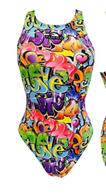 Turbo Power Graffitti 2016 Bragas de Bikini, Jaune, XXL para Mujer