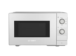 Bosch FFL020MW0 Serie 2 - Microondas (26 x 44 cm, 800 W, plato giratorio de 27 cm, bisagra de puerta izquierda, asistencia de limpieza, iluminación LE en oferta
