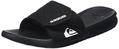 Quiksilver Bright Coast Adjust Quilted, Sandalia Hombre, Color Negro, Blanco y Negro, 43 EU