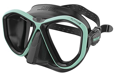Seac Máscara de Buceo Symbol Fabricada en Italia con Lentes simétricas con Hebilla 3D Directamente en la Cara