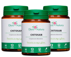 Pack de 3 Chitosan (Quitosano) 200 cápsulas de Dieti Natura. [Fabricado en Francia][Garantía Sin OGM ni Gluten] características