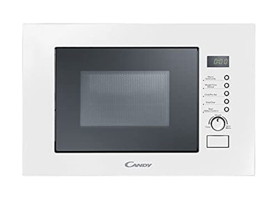Candy MIC20GDFB, Microondas Integrable con Grill, 20L, 1000W, 8 Funciones, Digital, 8 Programas, Bloqueo Seguridad, Plato 24,5CM, Bandeja Metálica, Ve