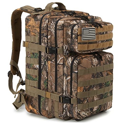 QT&QY Mochilas Militares Tácticas 45L Molle Mochila de asalto del ejército Bolsa Bug Out de 3 días mochila de senderismo para acampar