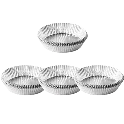 HEMOTON Revestimientos de Freidora de Aire de Papel de Aluminio 50 Piezas Freidora de Aire Antiadherente Bandeja para Hornear Freidora de Aire Bandeja