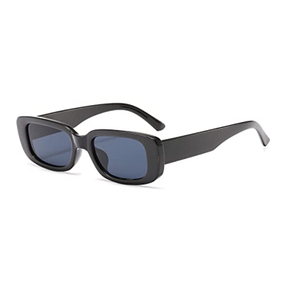 YAMEIZE Gafas de sol rectangulares de los años 90 para mujer hombre vintage UV400 cuadrado